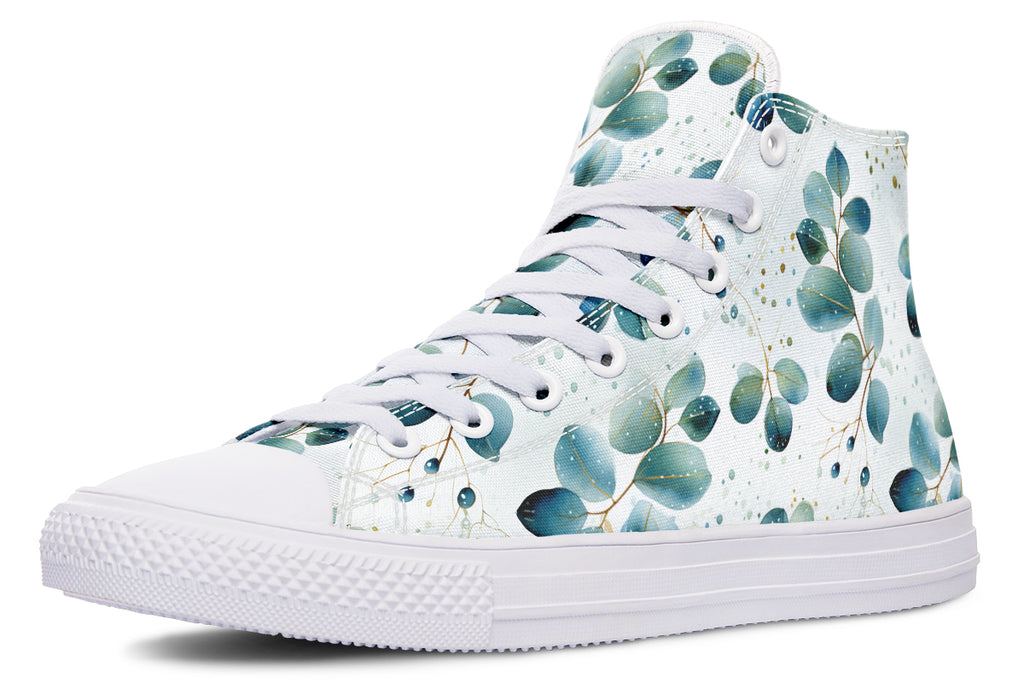 Eucalyptus Leaves High Tops - Offbeat Sweetie