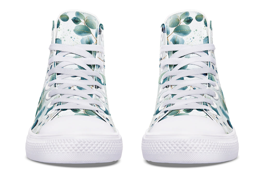 Eucalyptus Leaves High Tops - Offbeat Sweetie