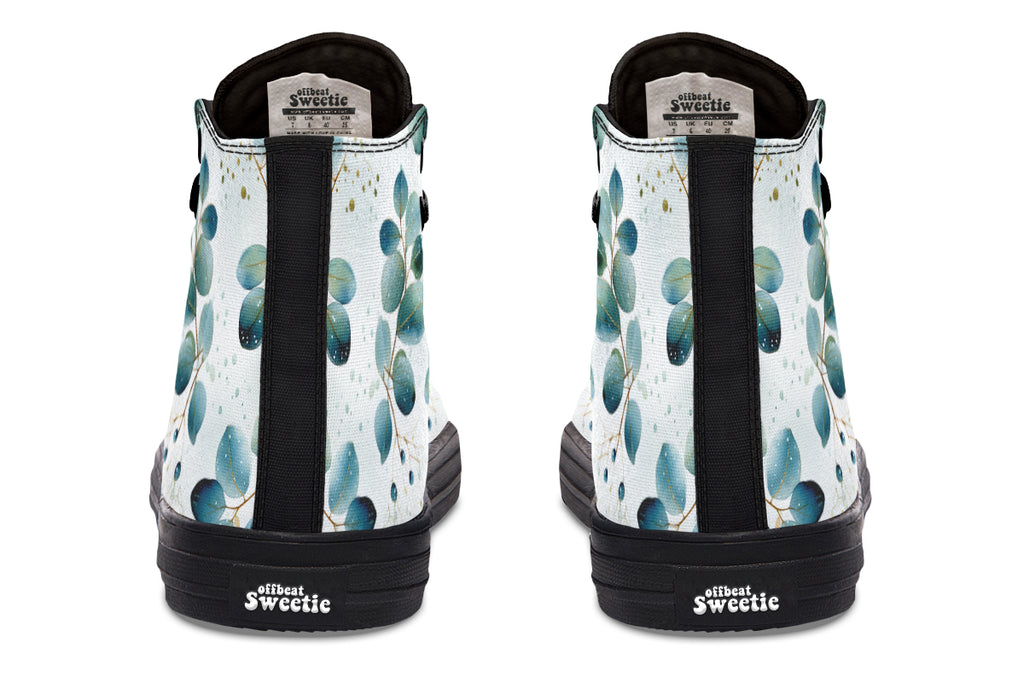 Eucalyptus Leaves High Tops - Offbeat Sweetie