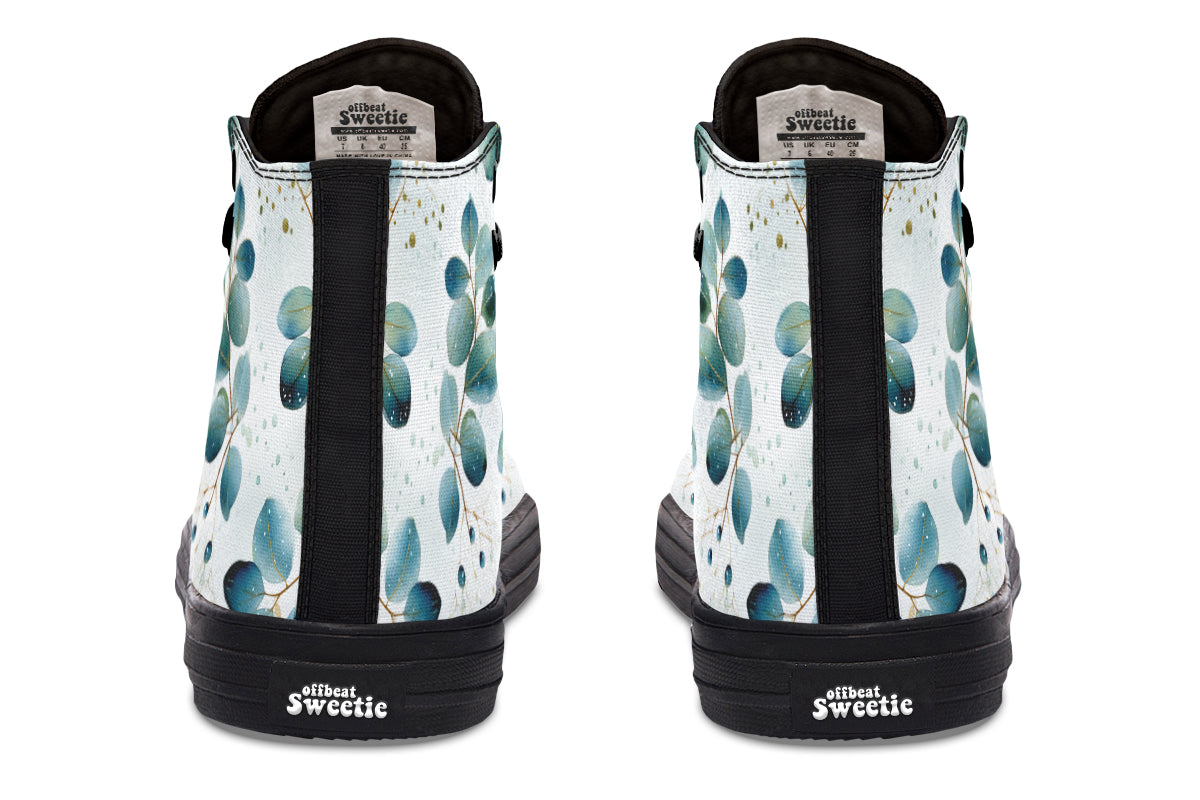 Eucalyptus Leaves High Tops - Offbeat Sweetie