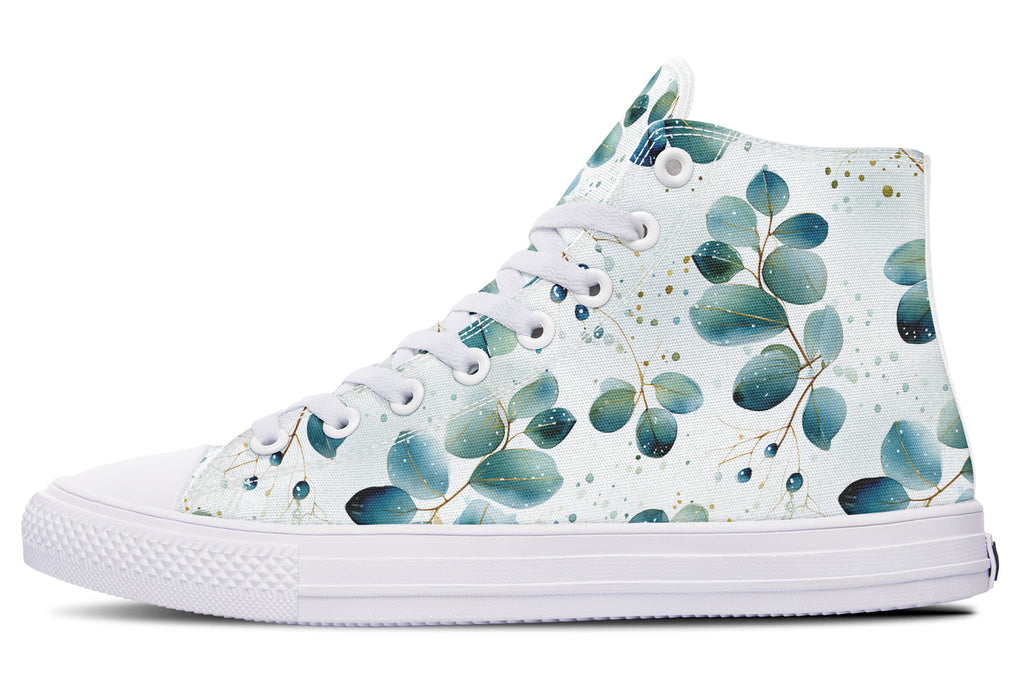 Eucalyptus Leaves High Tops - Offbeat Sweetie