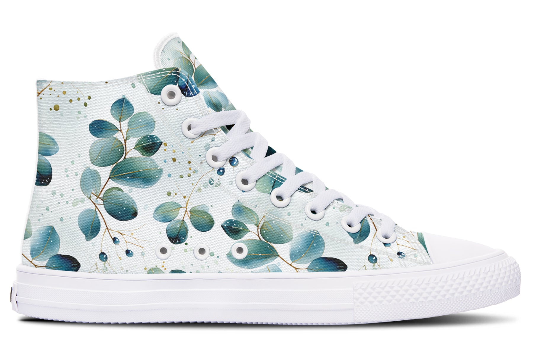 Eucalyptus Leaves High Tops - Offbeat Sweetie