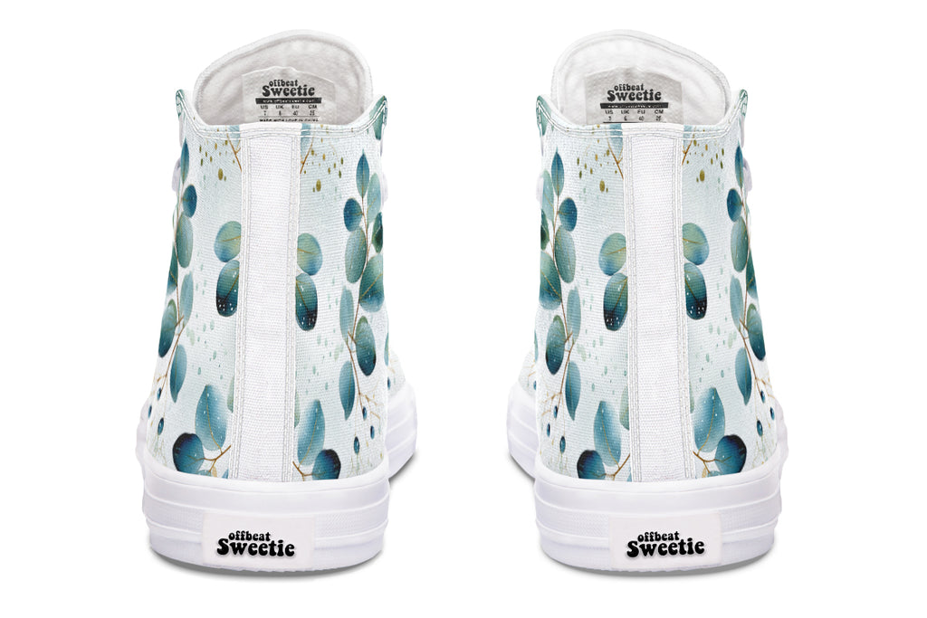 Eucalyptus Leaves High Tops - Offbeat Sweetie
