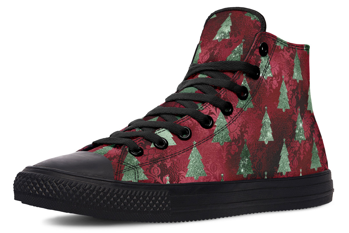 Glam Christmas High Tops - Offbeat Sweetie