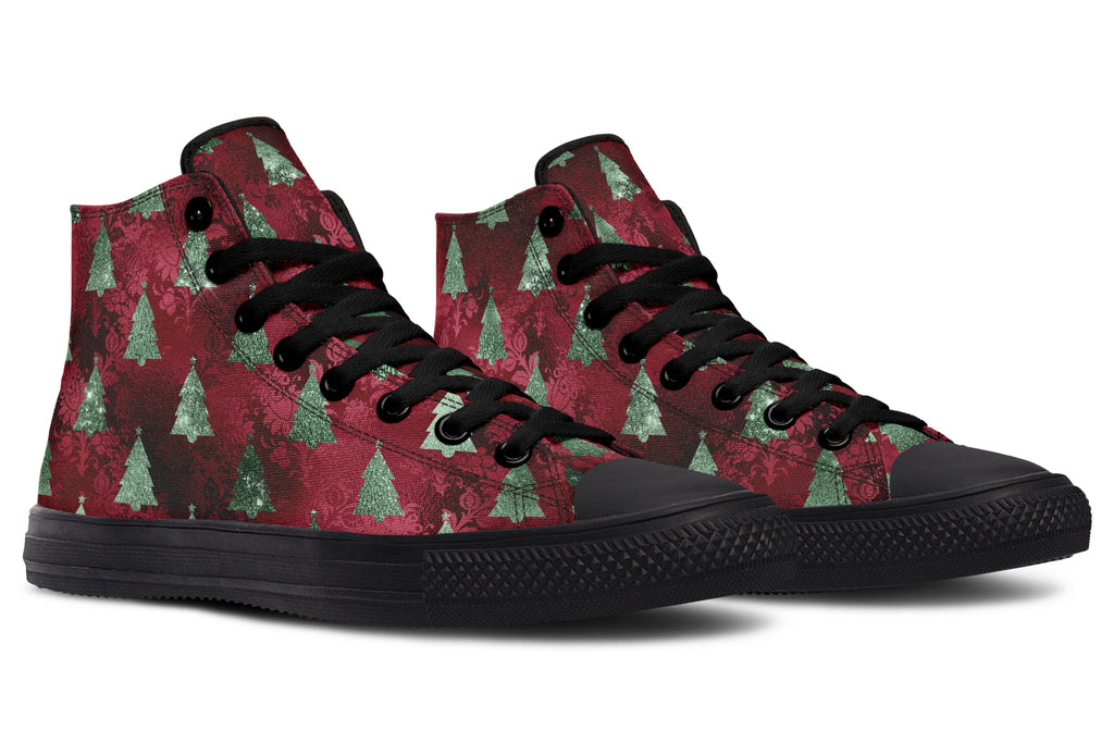 Glam Christmas High Tops - Offbeat Sweetie