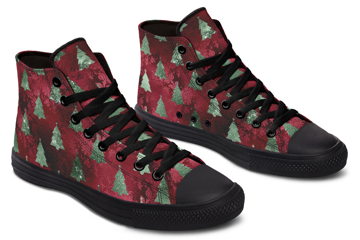 Glam Christmas High Tops - Offbeat Sweetie