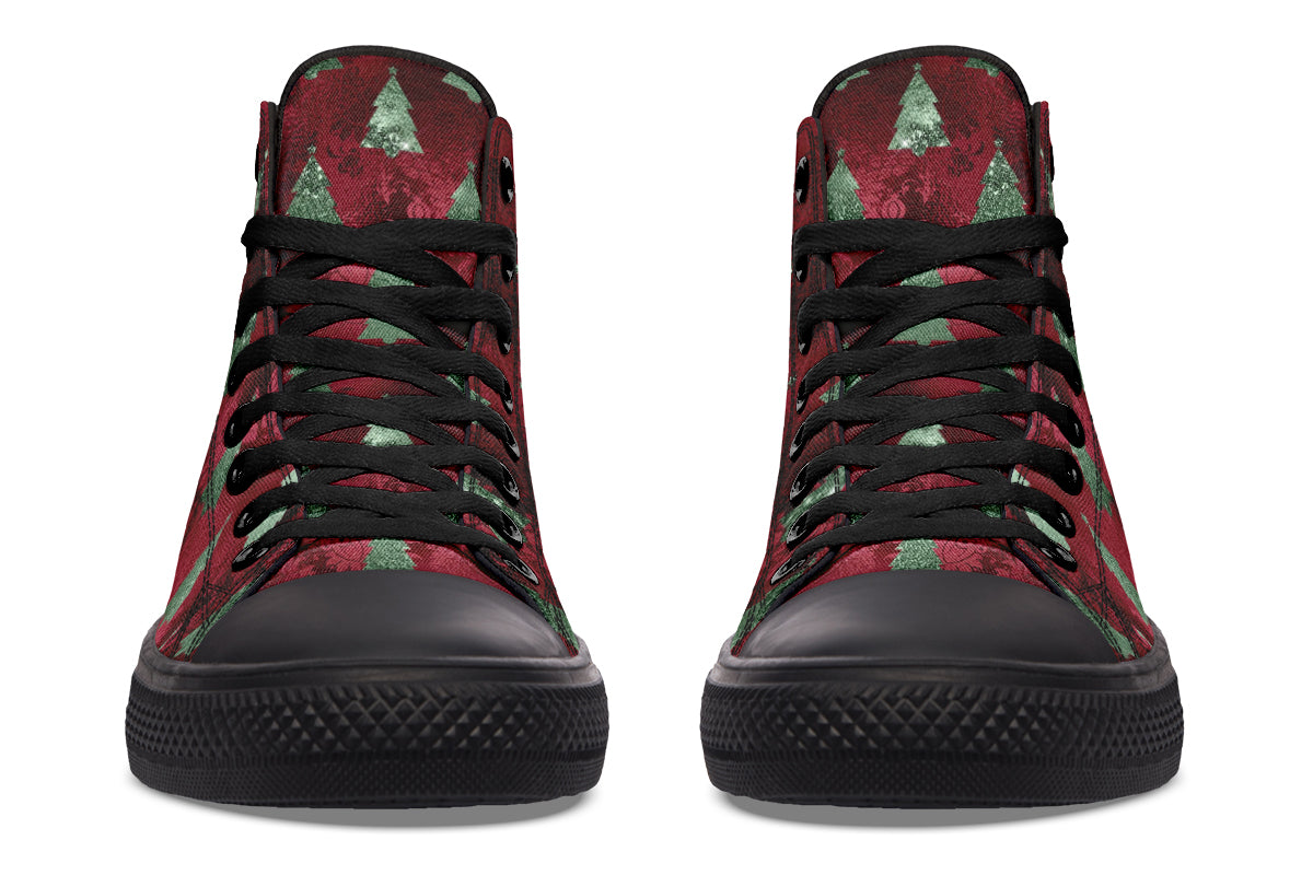 Glam Christmas High Tops - Offbeat Sweetie