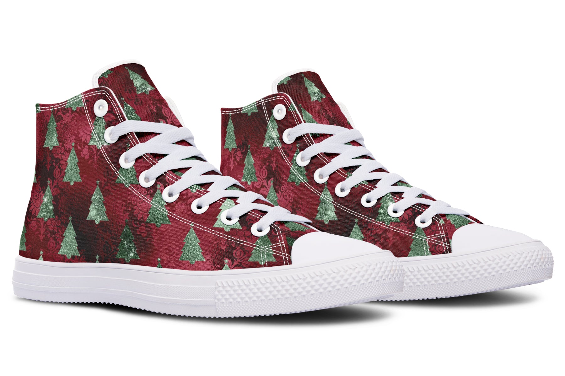 Glam Christmas High Tops - Offbeat Sweetie