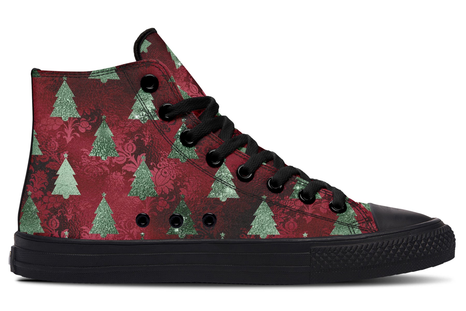 Glam Christmas High Tops - Offbeat Sweetie