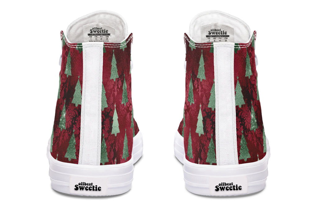 Glam Christmas High Tops - Offbeat Sweetie