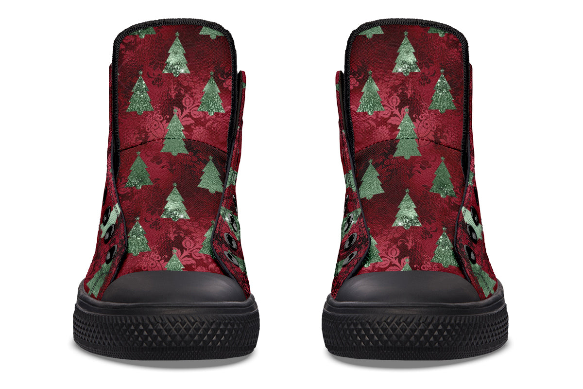 Glam Christmas High Tops (Wide)