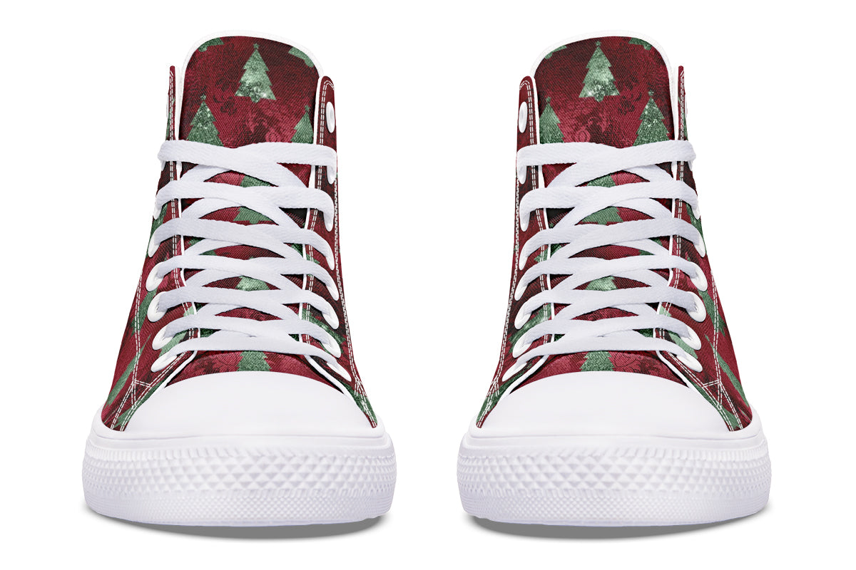 Glam Christmas High Tops (Wide)