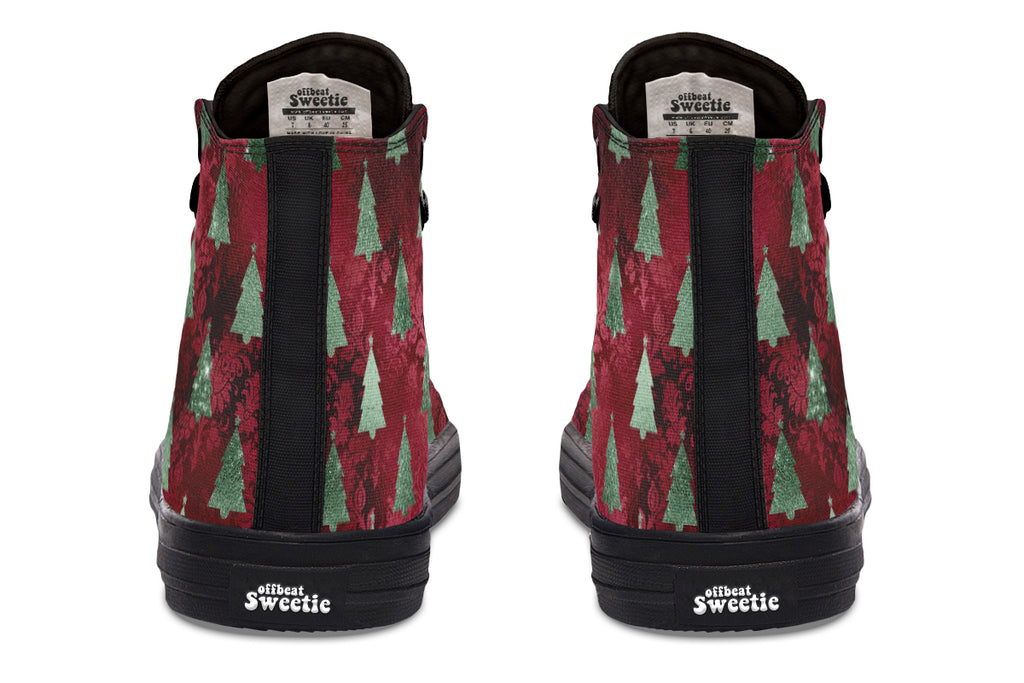 Glam Christmas High Tops (Wide)