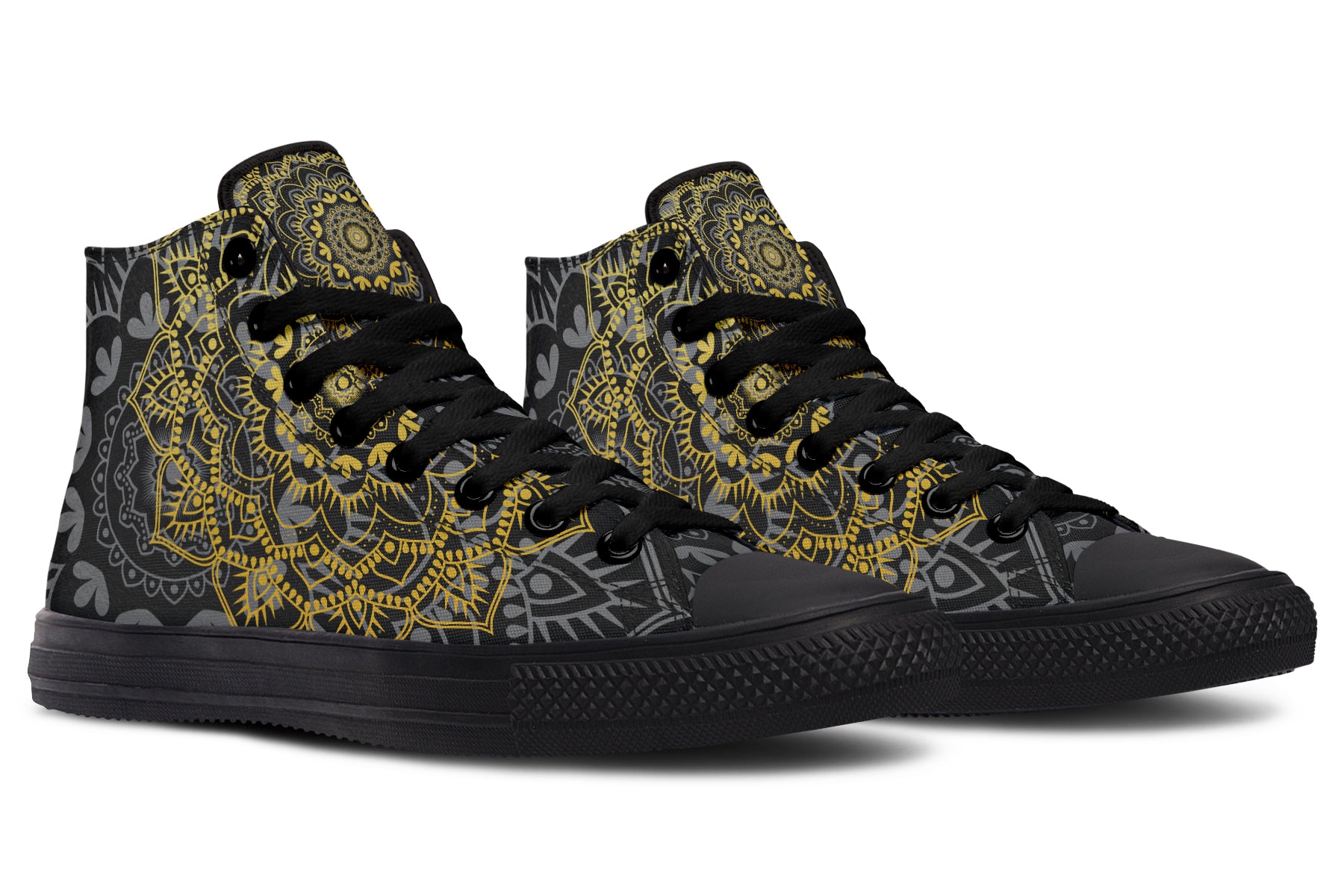 Golden Mandala High Tops - Offbeat Sweetie