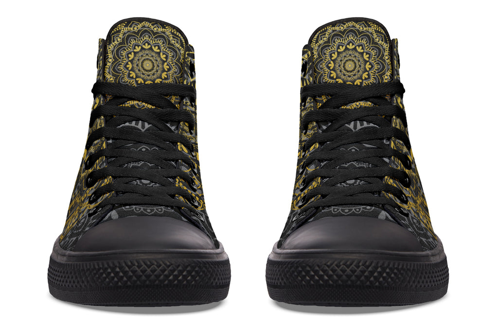 Golden Mandala High Tops - Offbeat Sweetie