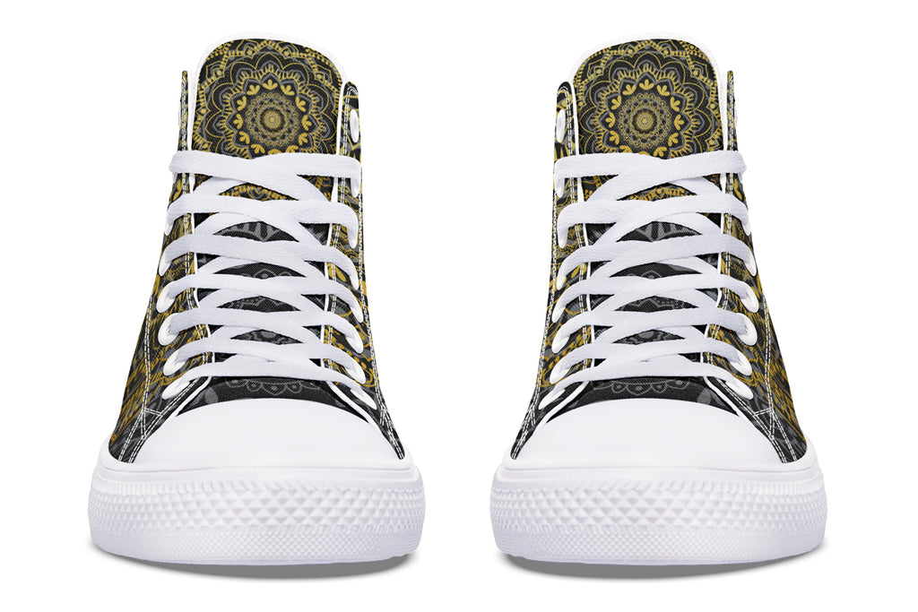 Golden Mandala High Tops - Offbeat Sweetie