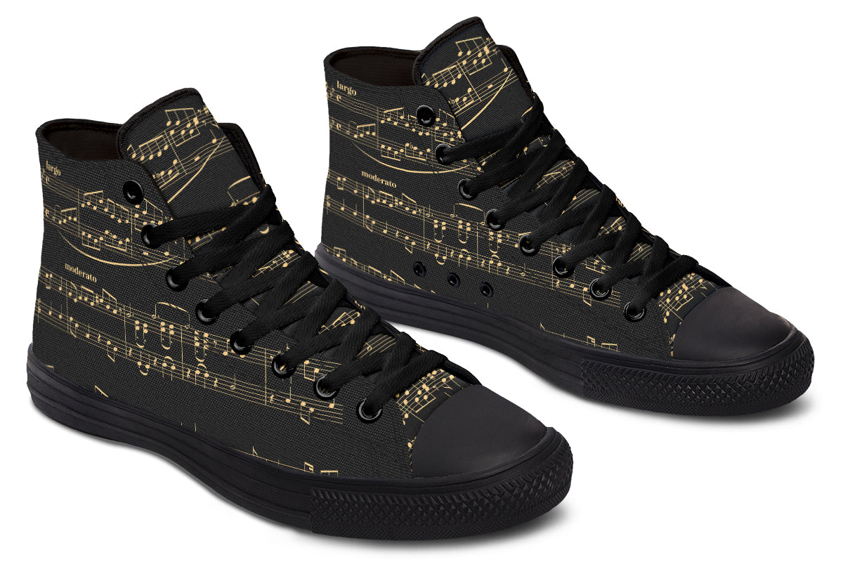 Midnight Melody High Tops (Wide)