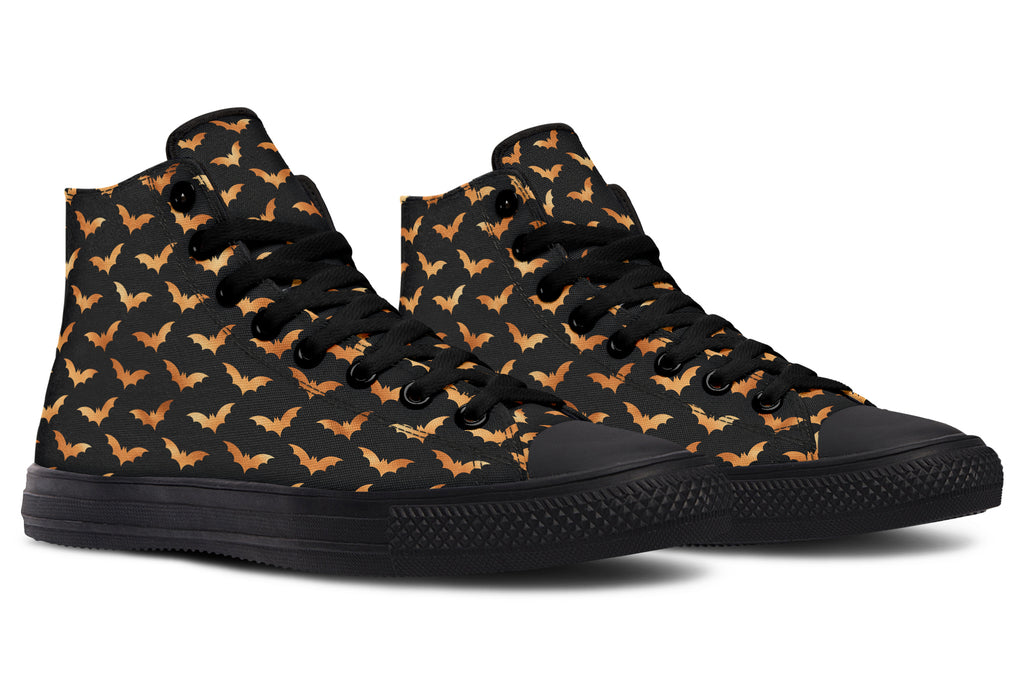 Halloween Bats High Tops - Offbeat Sweetie