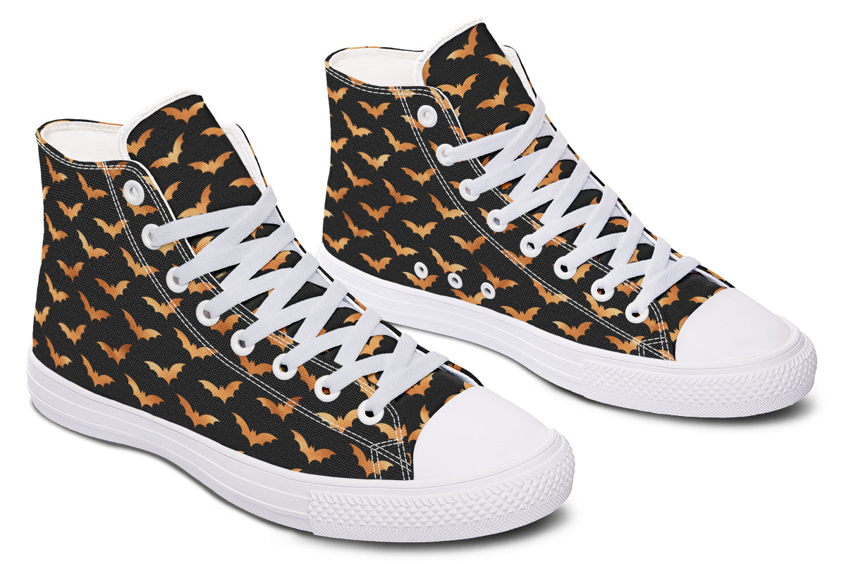 Halloween Bats High Tops - Offbeat Sweetie