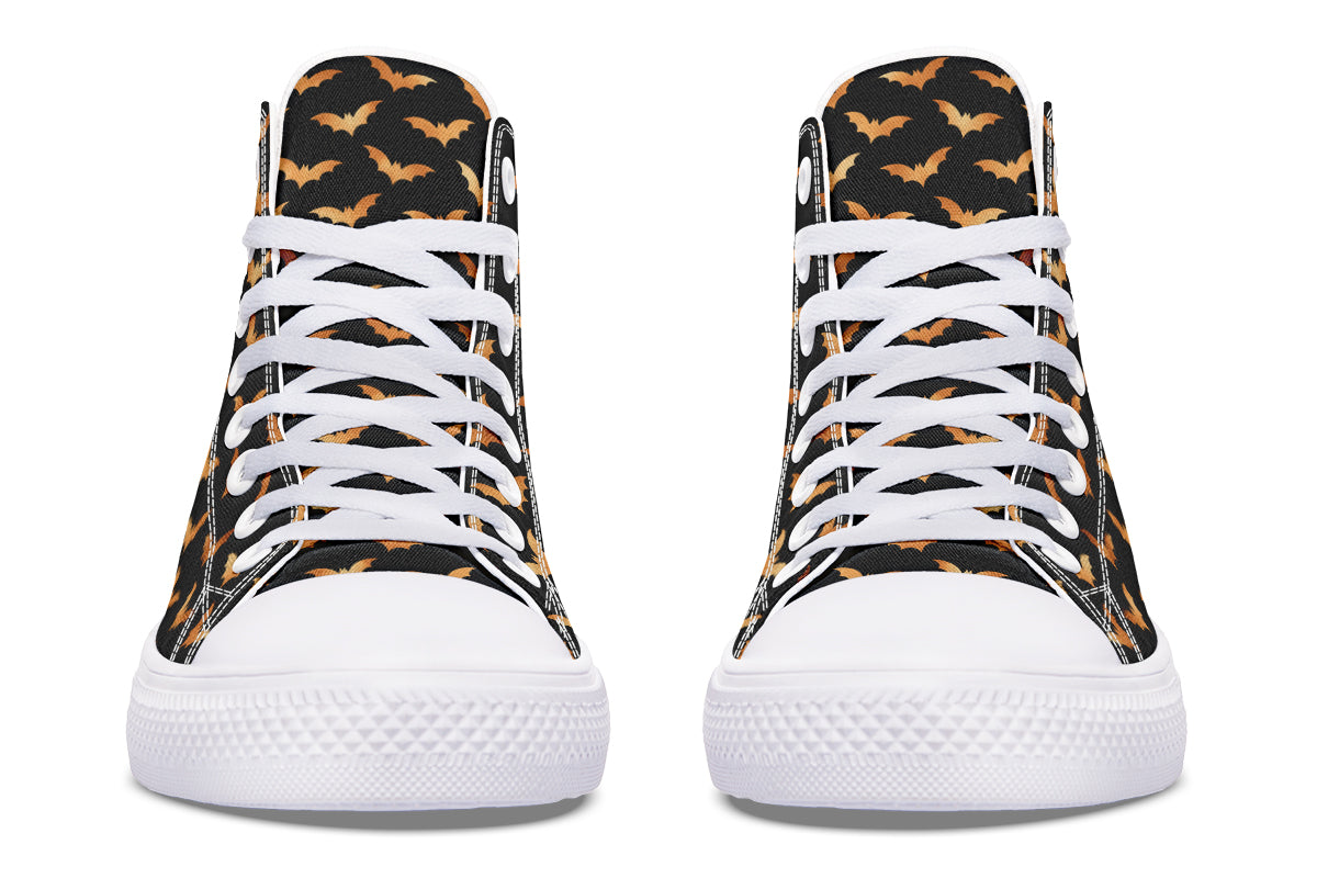 Halloween Bats High Tops - Offbeat Sweetie