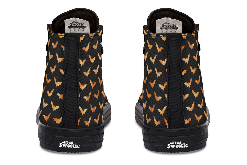 Halloween Bats High Tops - Offbeat Sweetie