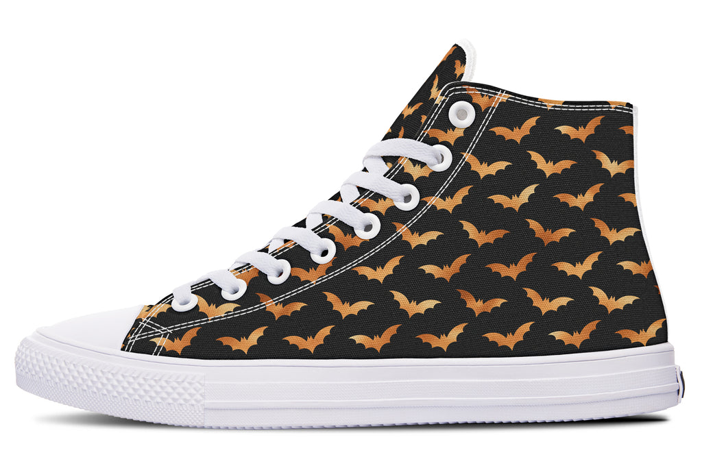 Halloween Bats High Tops - Offbeat Sweetie