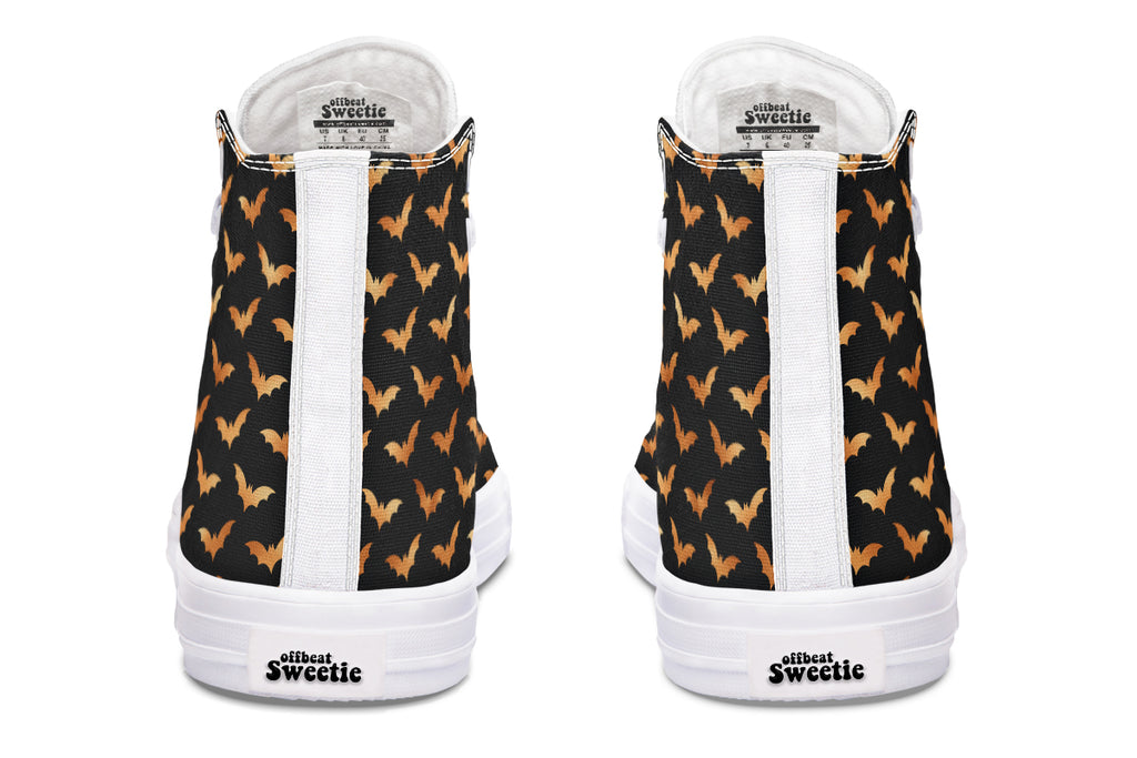 Halloween Bats High Tops - Offbeat Sweetie
