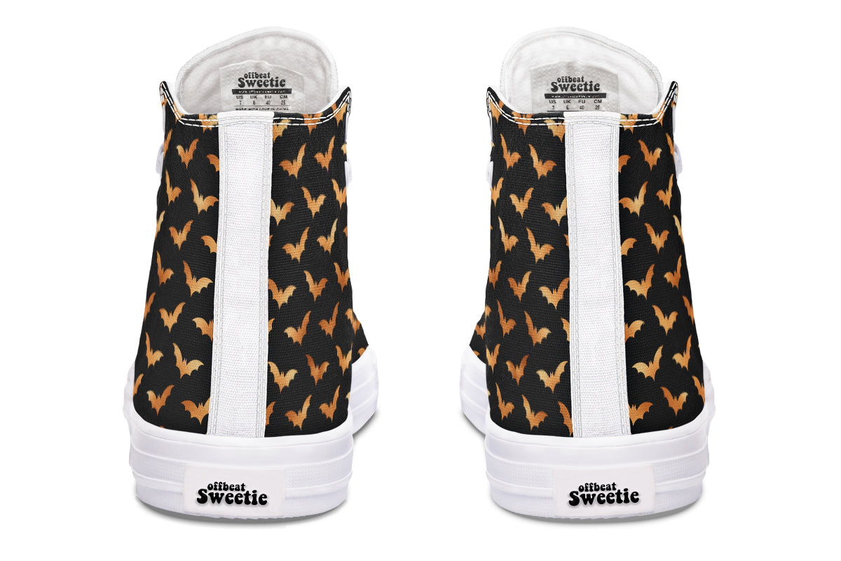 Halloween Bats High Tops - Offbeat Sweetie