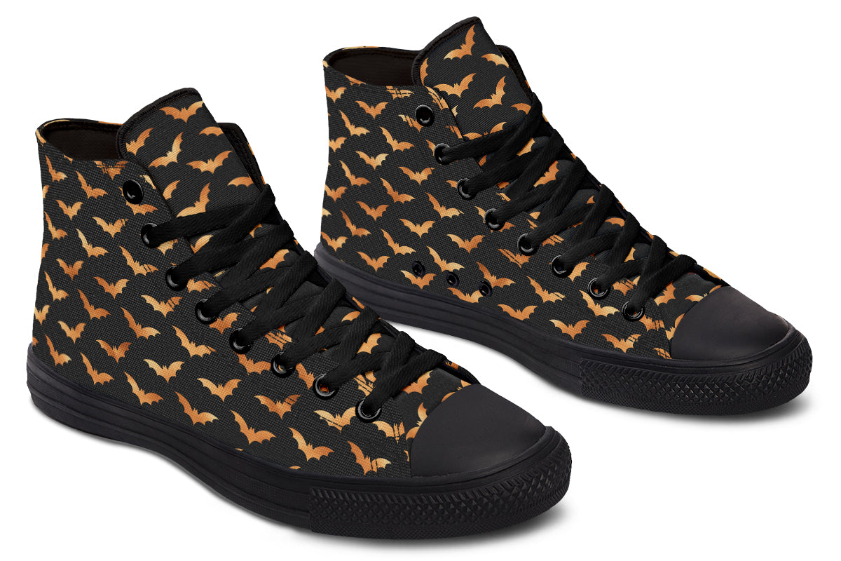 Halloween Bats High Tops (Wide)