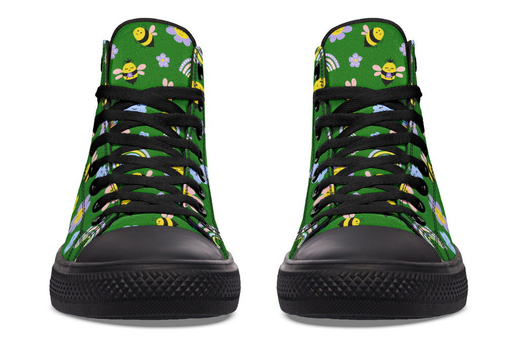 Happy Bees High Tops (Wide)