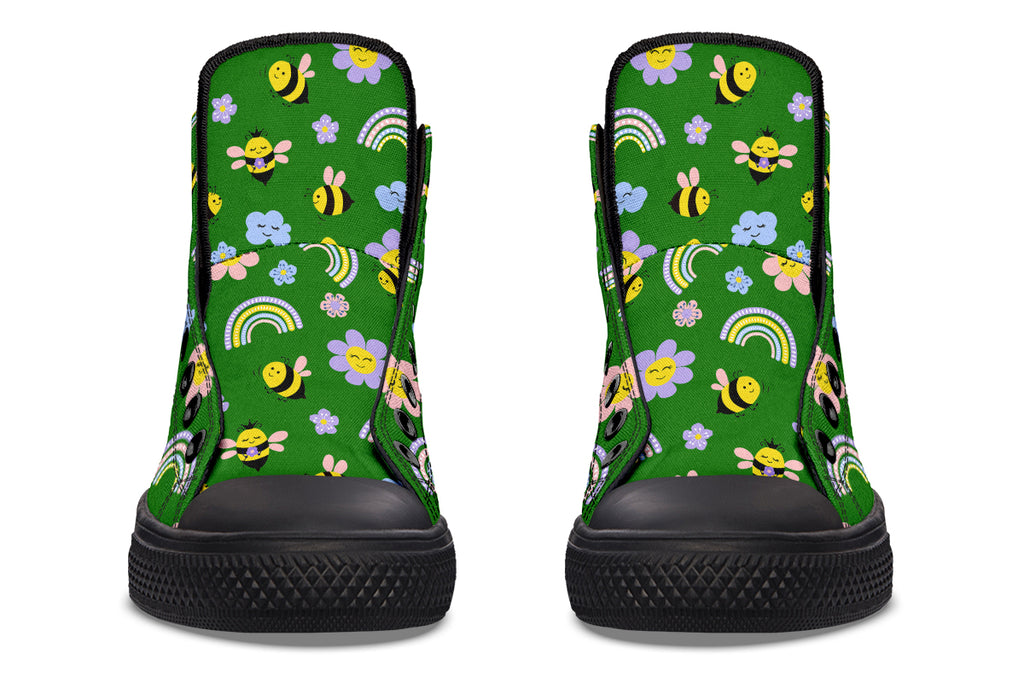 Happy Bees High Tops (Wide)