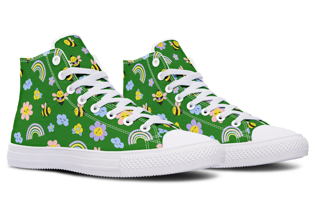 Happy Bees High Tops (Wide)