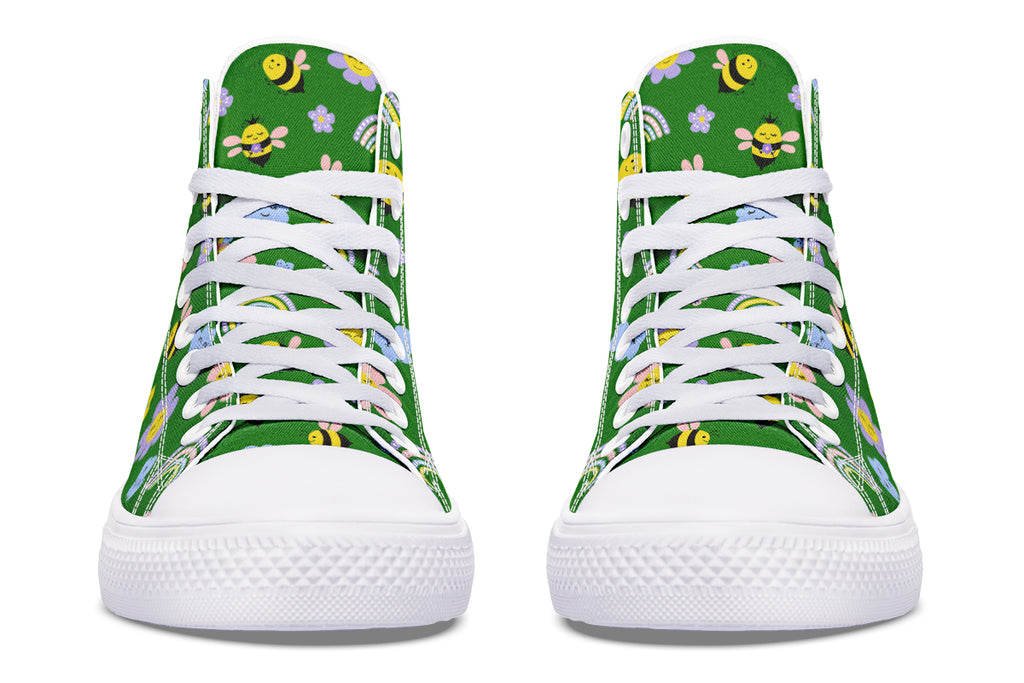 Happy Bees High Tops (Wide)