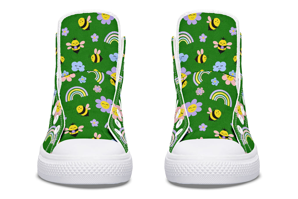 Happy Bees High Tops (Wide)