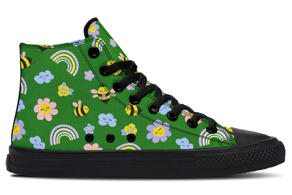 Happy Bees High Tops (Wide)