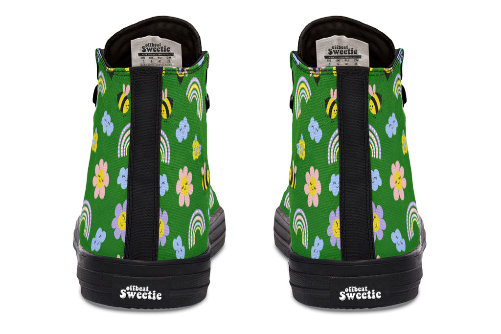 Happy Bees High Tops (Wide)