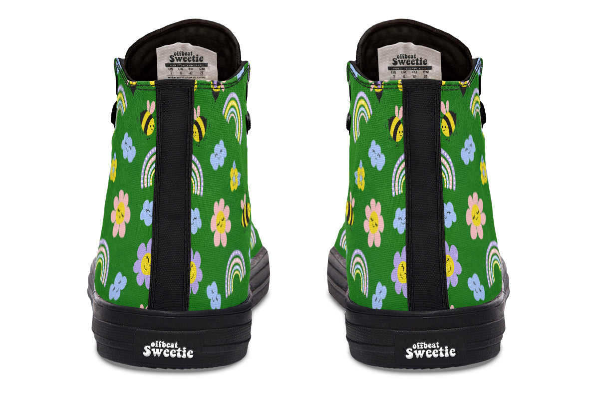 Happy Bees High Tops (Wide)