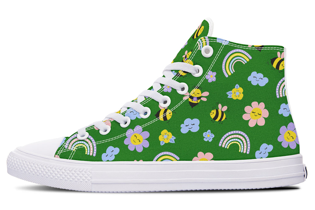 Happy Bees High Tops (Wide)