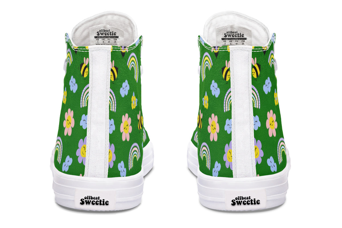 Happy Bees High Tops (Wide)
