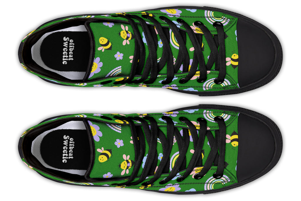 Happy Bees High Tops (Wide)