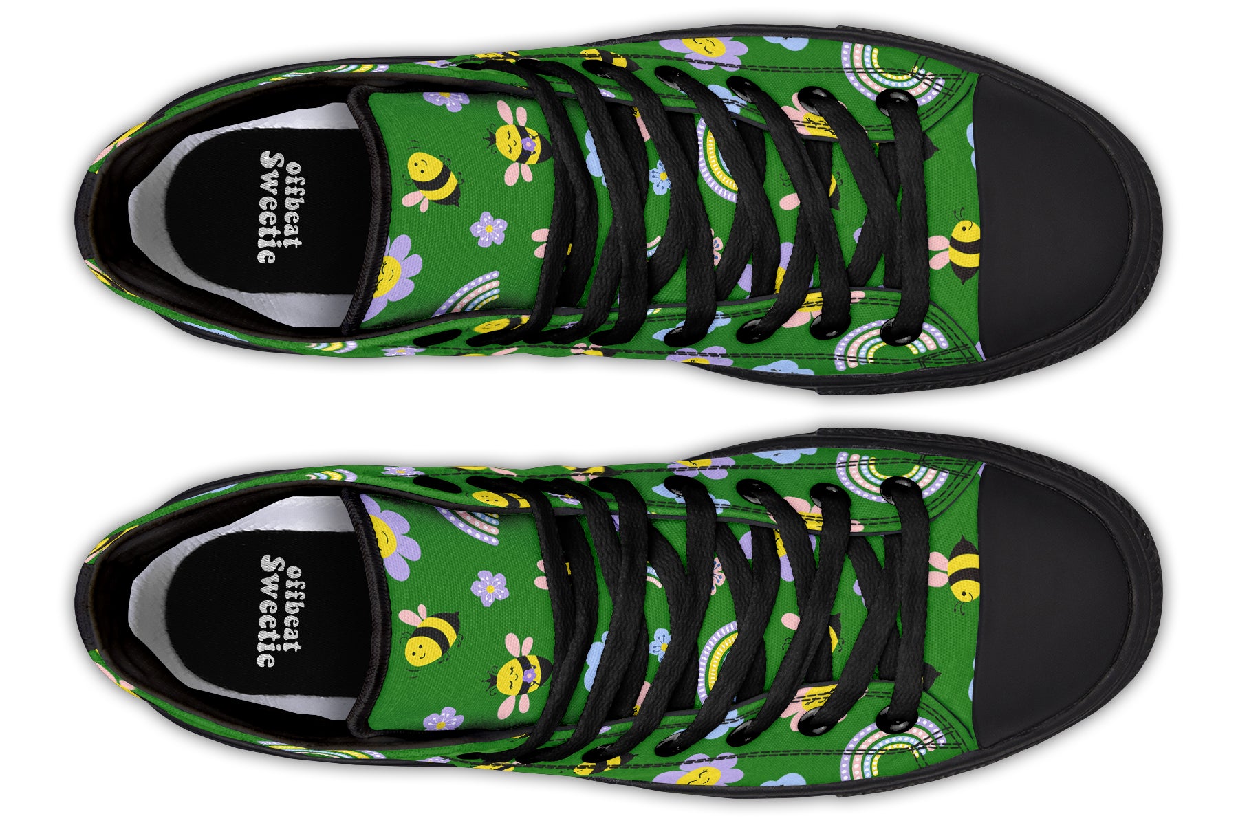 Happy Bees High Tops (Wide)