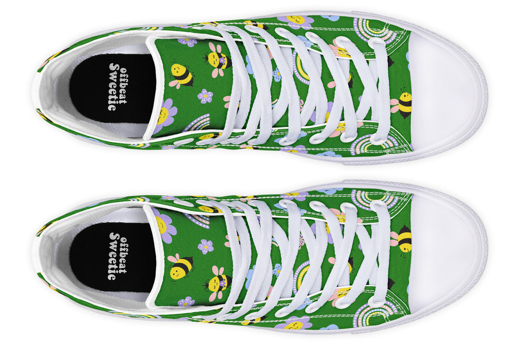 Happy Bees High Tops (Wide)