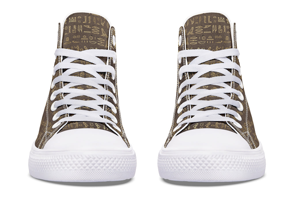 Hieroglyphics High Tops - Offbeat Sweetie
