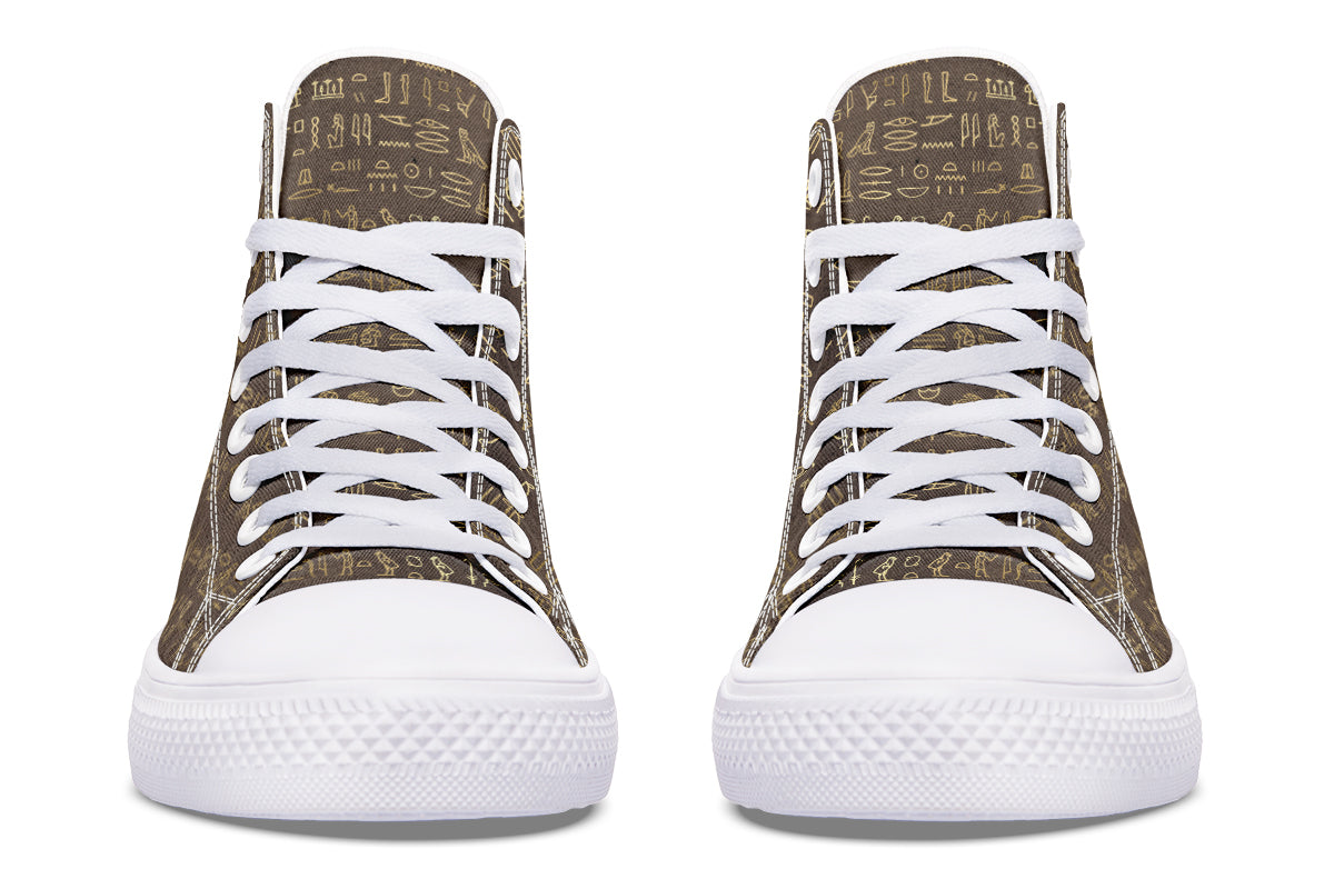 Hieroglyphics High Tops - Offbeat Sweetie
