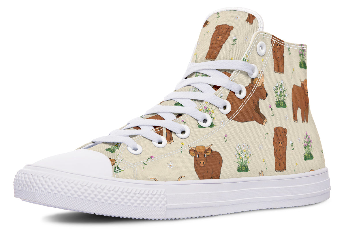 Highland Cows High Tops (Wide)