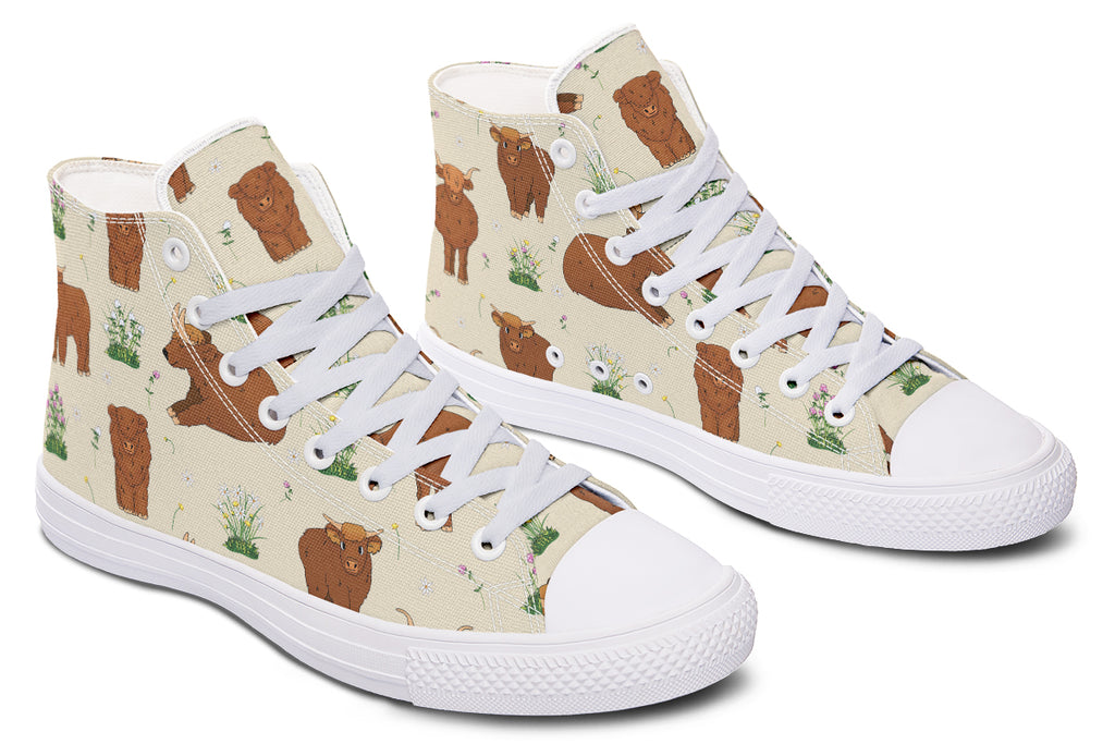 Highland Cows High Tops (Wide)