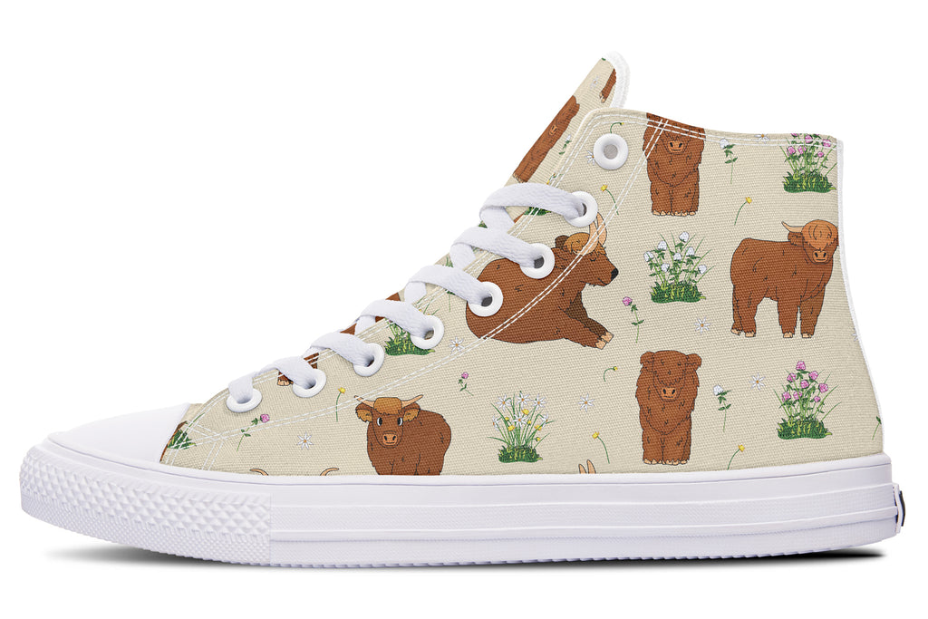 Highland Cows High Tops (Wide)