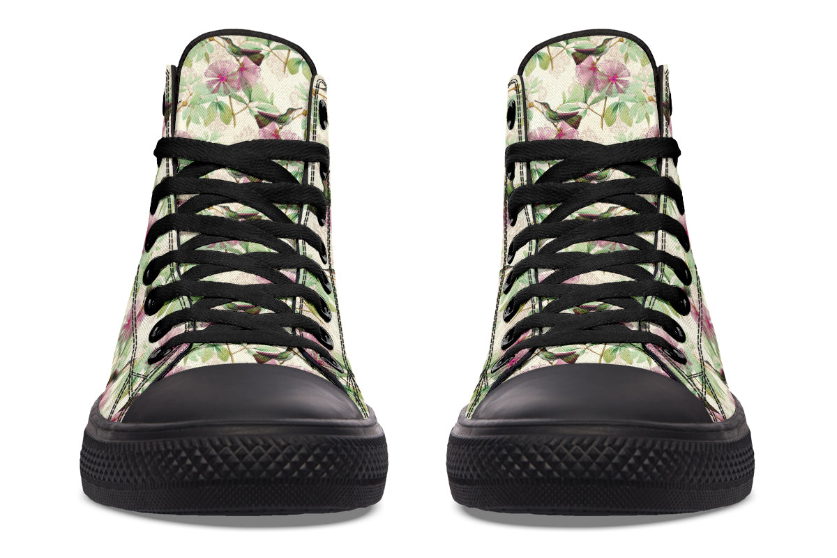 Hummingbirds High Tops - Offbeat Sweetie