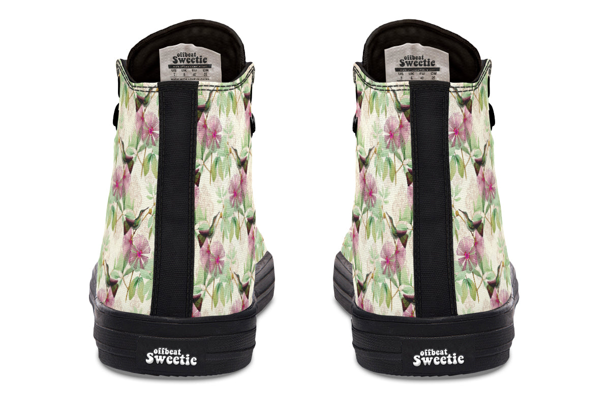 Hummingbirds High Tops - Offbeat Sweetie