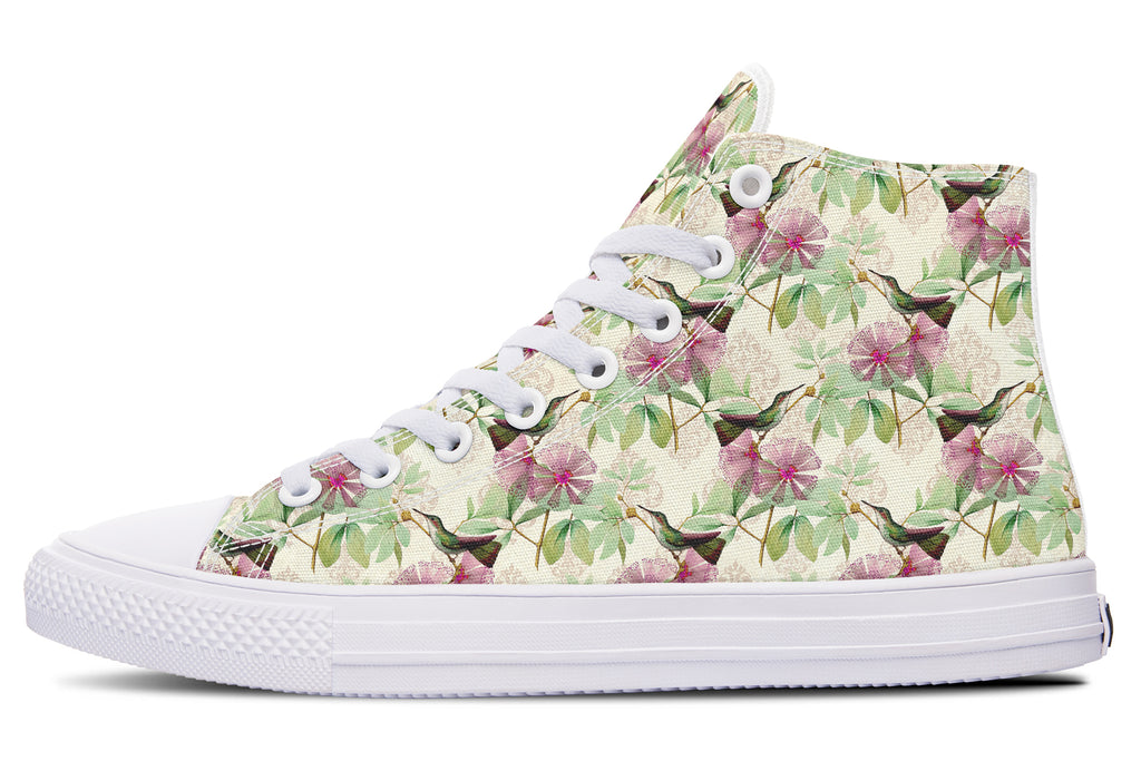 Hummingbirds High Tops - Offbeat Sweetie